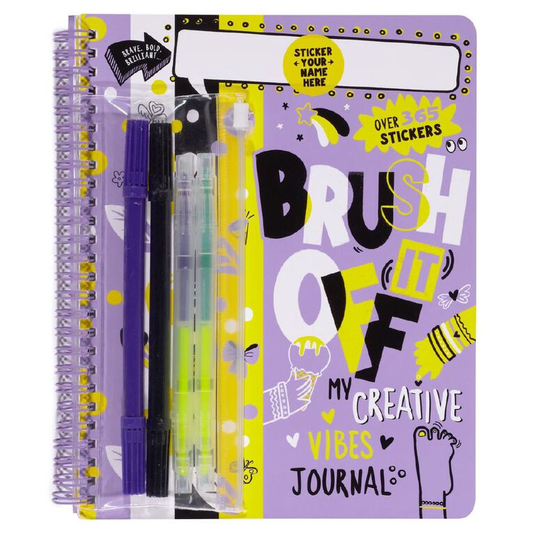 Brush It Off: My Creative Vibes Journal by Lily Holland, , hi-res
