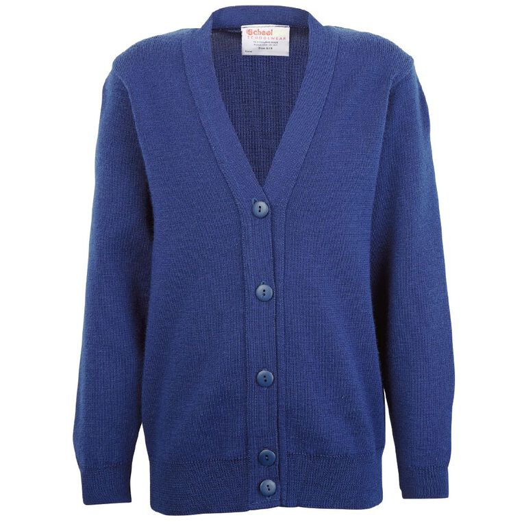 Schooltex Girls' Cardigan, Royal, hi-res
