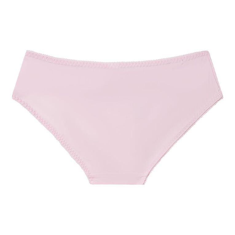 H&H Women's Ivy Lace Bikini Brief, Pink Light, hi-res