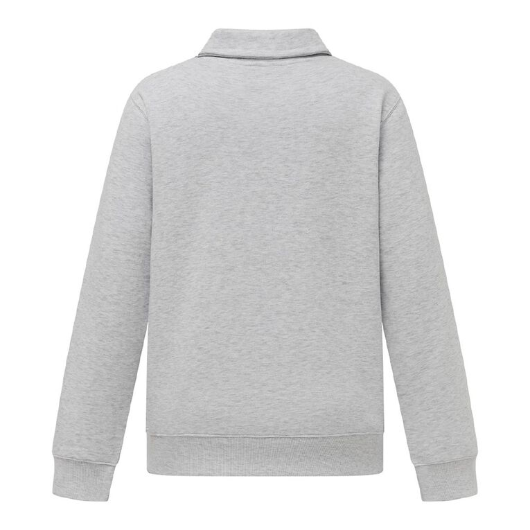 H&H Women's Long Sleeve 1/4 Zip Crew, Grey Light, hi-res