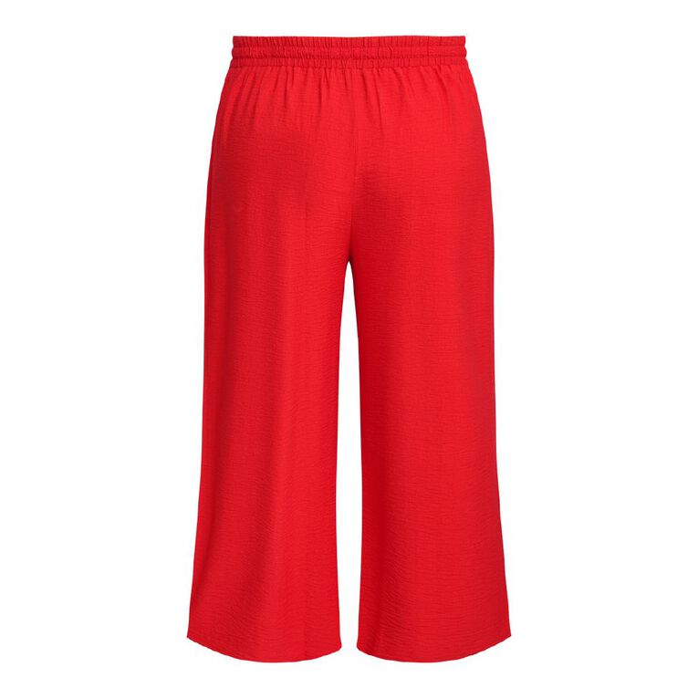 H&H Curve Women's Side Stripe Wide Leg Pants, Red, hi-res