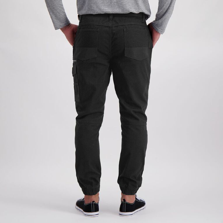 Rivet Men's Cuffed Jogger, Black, hi-res