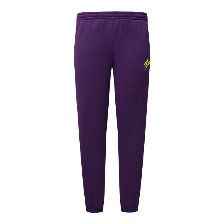 Garage Men's Elastic Cuff Trackpants, Purple Dark, hi-res