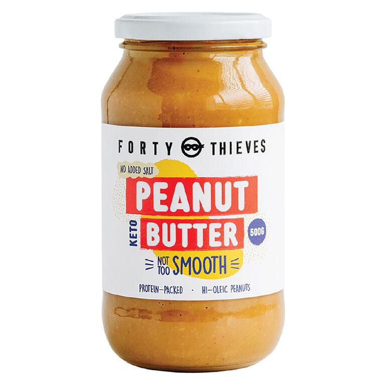 Forty Thieves Peanut Butter Smooth 500g, , hi-res