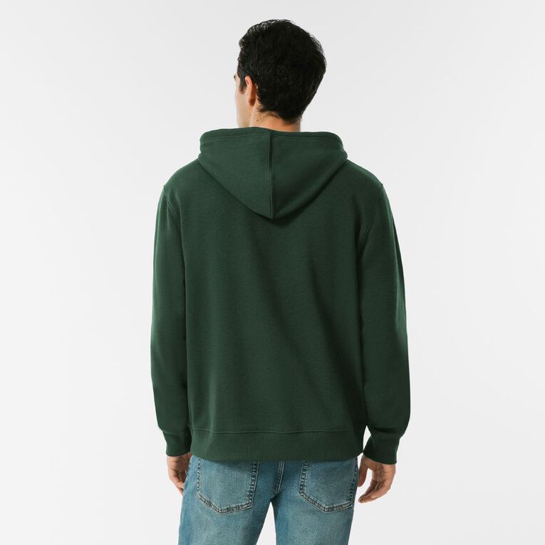 H&H Men's Plain Hoodie Sweatshirt, Green Dark, hi-res