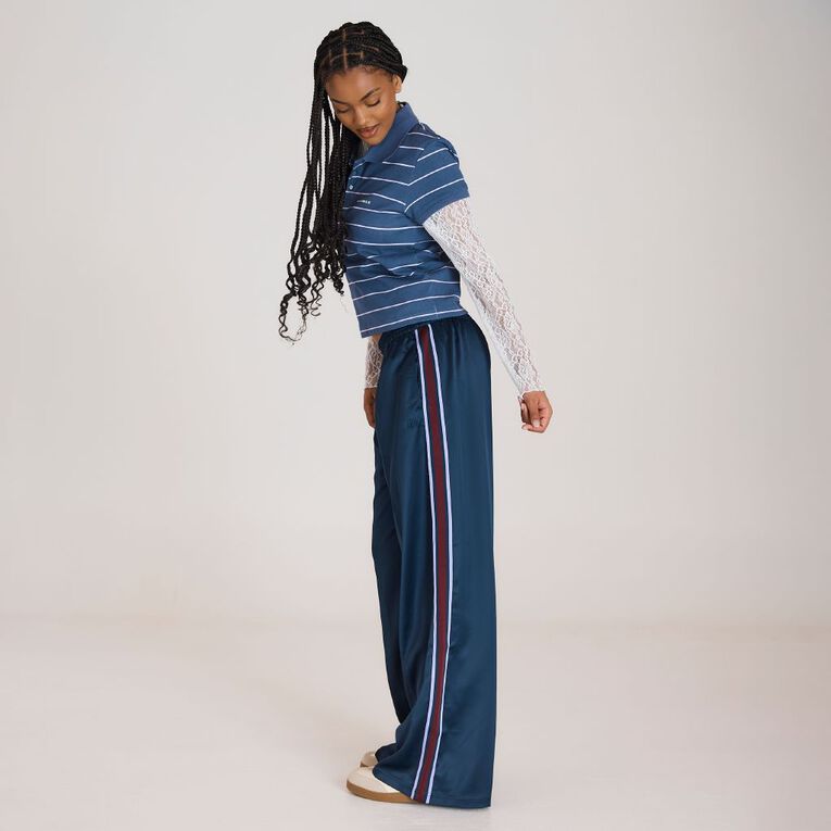 BRDRLESS Brdless Leni Wide Leg Pants, Navy, hi-res