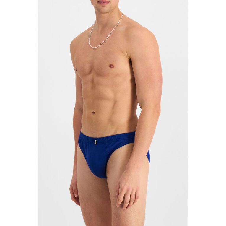 B FOR BONDS Men's Tunnel Briefs 4 Pack, Blue Dark, hi-res