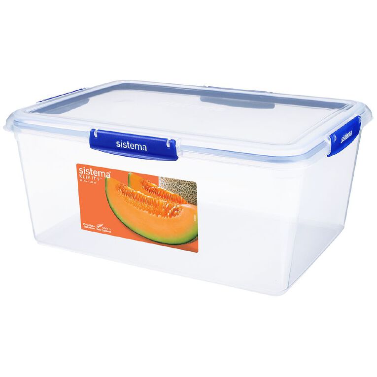 Sistema Klip It Plus Rectangular Container Assorted 10L, , hi-res