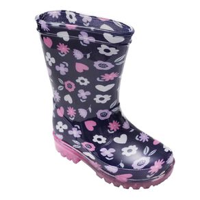Young Original Junior Kids' Printed Light Up Gumboots