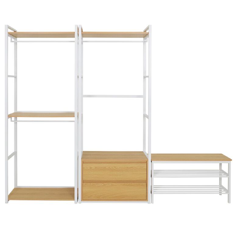 Living & Co Ava Bench Shoe Rack 3 Tier, , hi-res