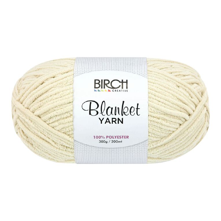 Birch Blanket Yarn 100% Polyester 300G Beige, , hi-res