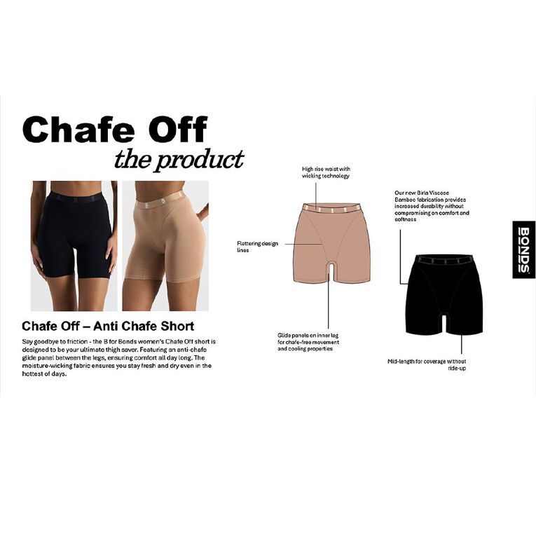 B FOR BONDS Women's Anti-Chafe Shorts, Beige, hi-res