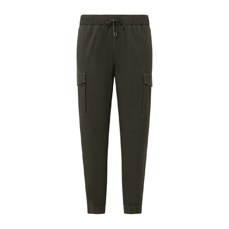 H&H Men's Cuffed Cargo Pant, Green Dark, hi-res