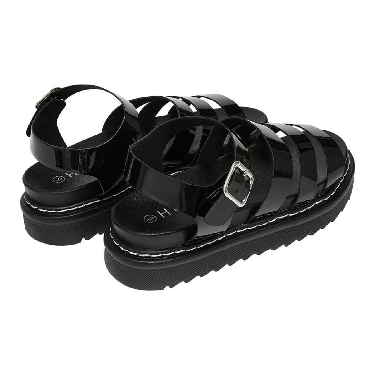 H&H Women's Angie Strappy Sandals, Black, hi-res