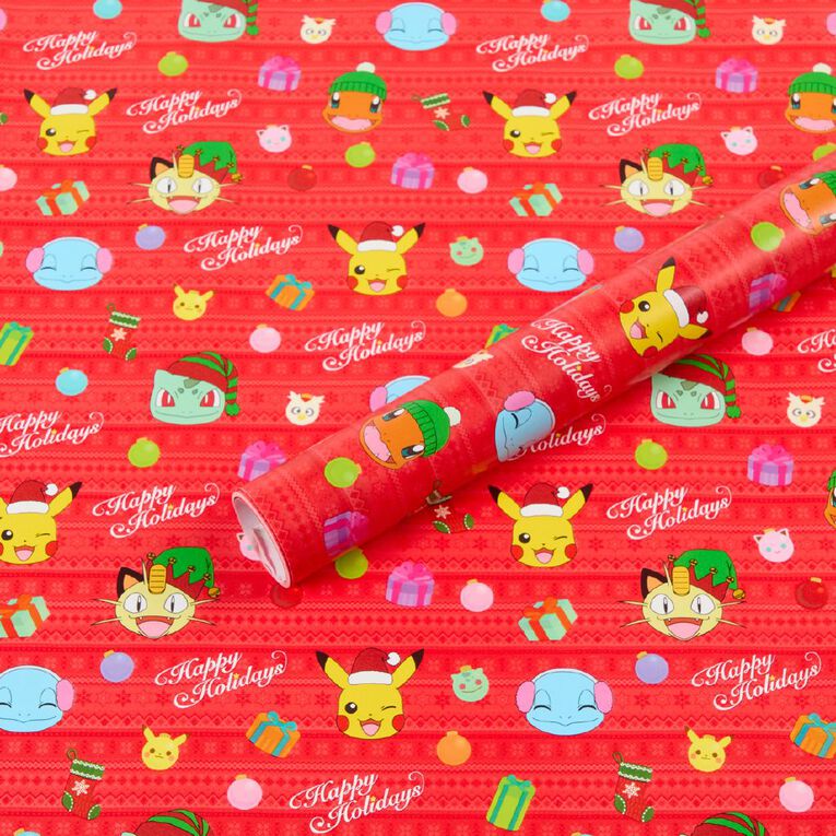 Pokemon Christmas Wrapping Paper, , hi-res