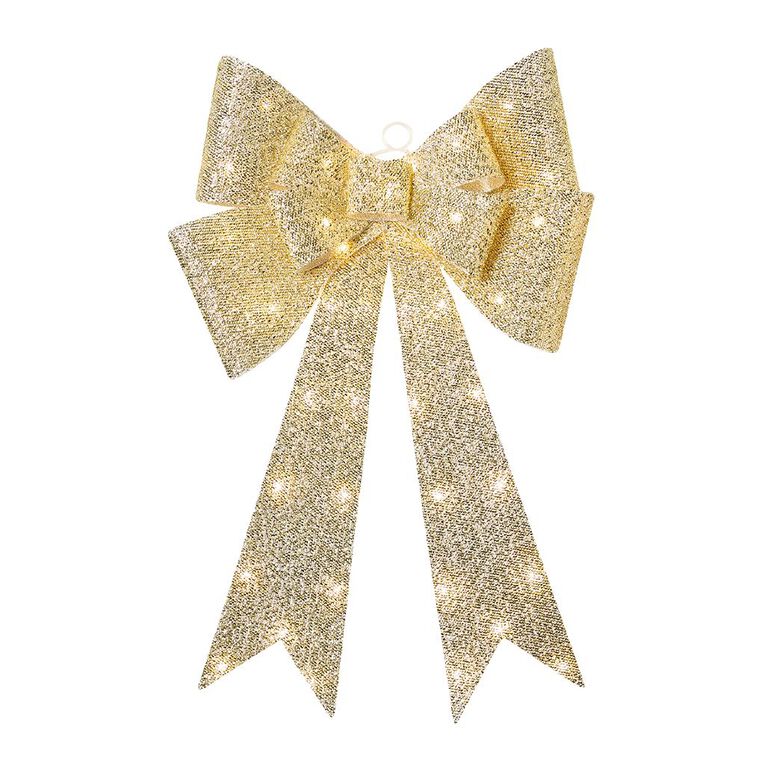 Wonderland Jumbo Bow with 45 LED Assorted 68cm, , hi-res