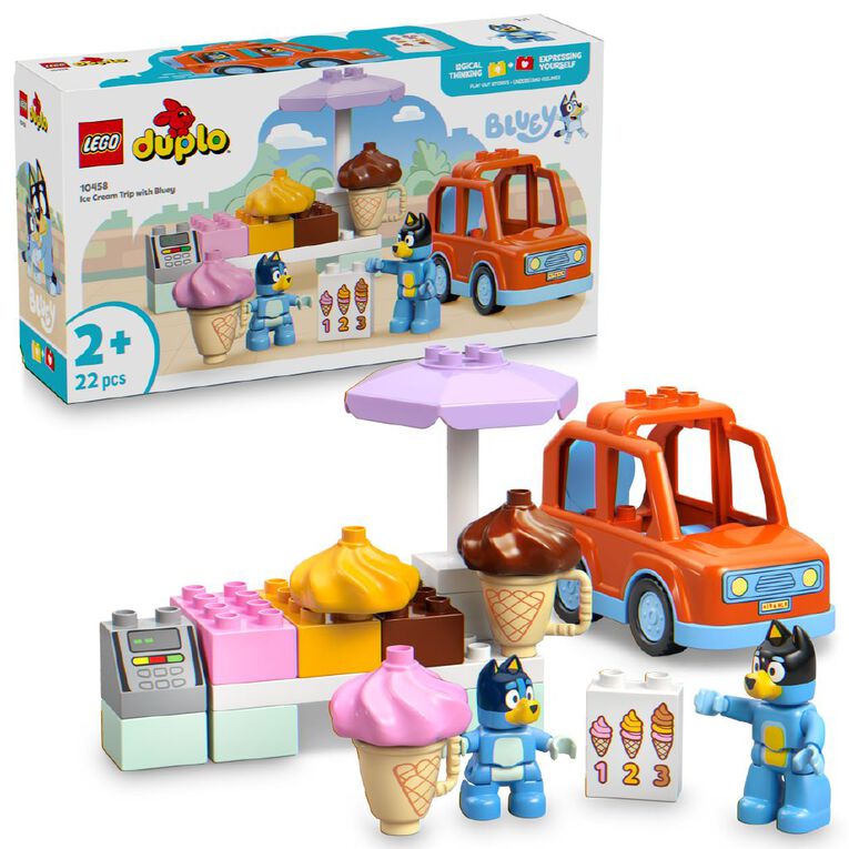 LEGO DUPLO Ice Cream Trip with Bluey 10458, , hi-res