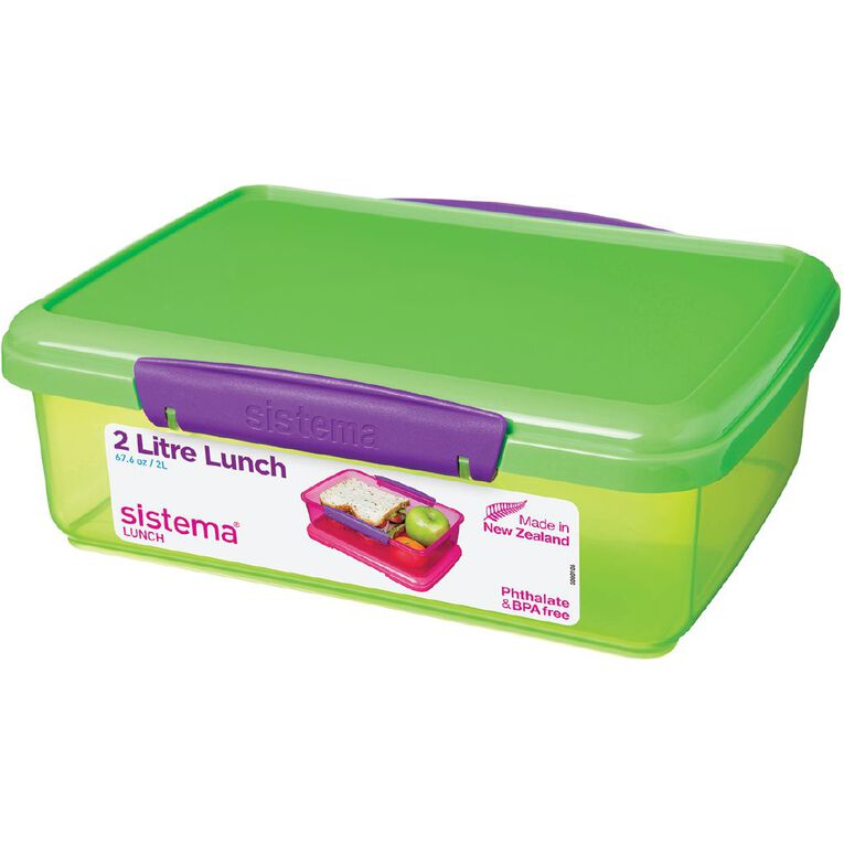 Sistema Klip It Tinted Lunch Box 2L Assorted, , hi-res