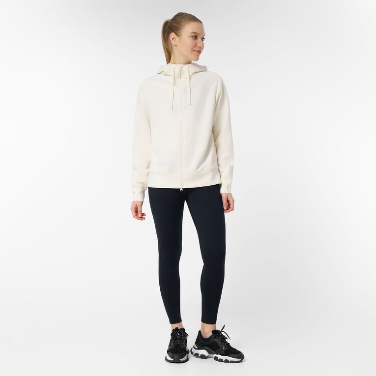 Active Intent Women's Scuba Zip Sweat, Cream, hi-res