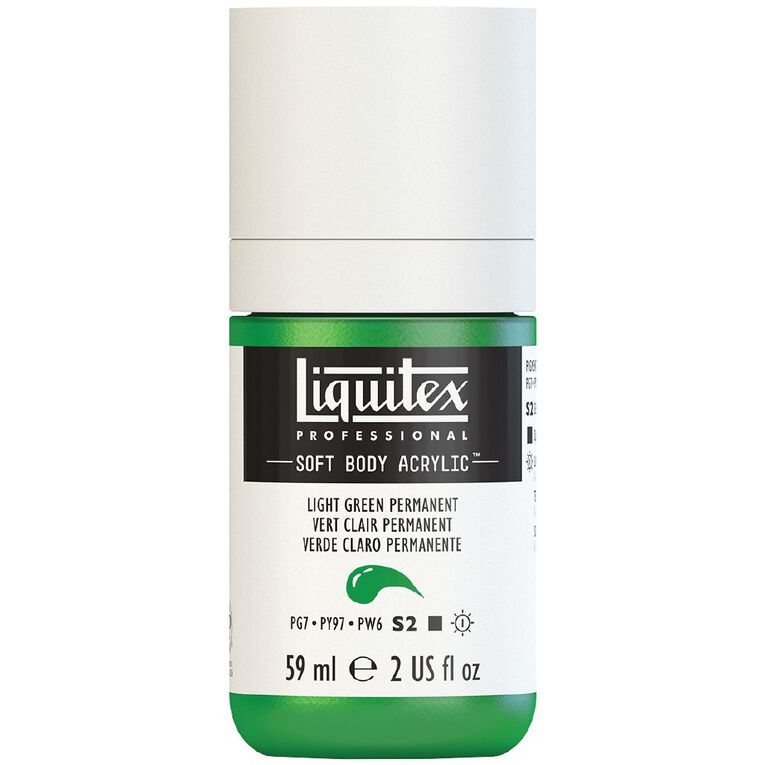 Liquitex Soft Body S2 Acrylic Paint Light Green, , hi-res
