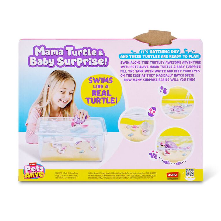 Zuru Pets Alive Mama & Baby Surprise Series 1 Turtle Surprise Playset, , hi-res