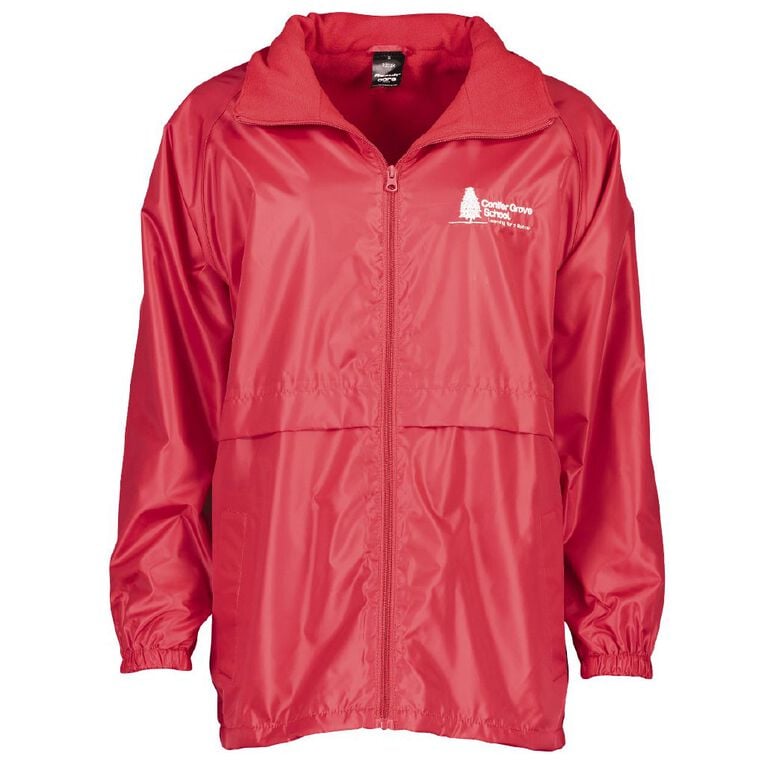 Schooltex Conifer Grove Jacket with Embroidery, Red Mid, hi-res