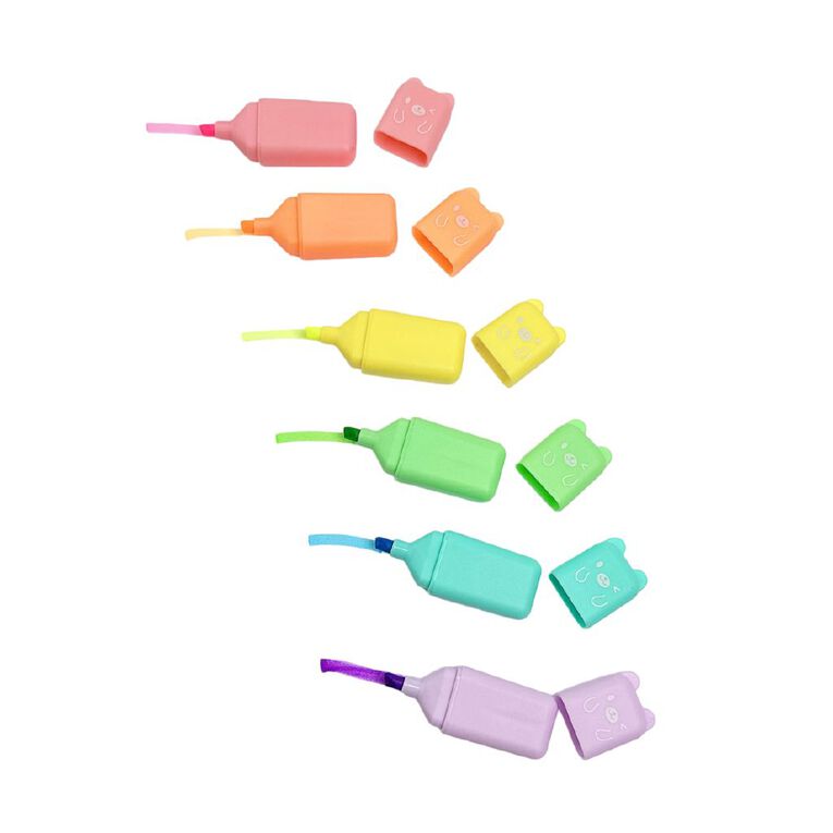 Uniti Kids Playful Simplicity 6 Pack Highlighters, , hi-res