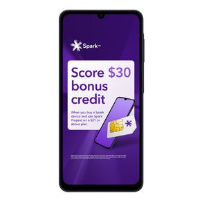 Samsung Galaxy A07 4G with Spark and Skinny SIM Black