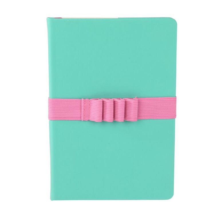 Uniti Stationery Brights Teal Elas A5 Hard Cover Notebook, , hi-res