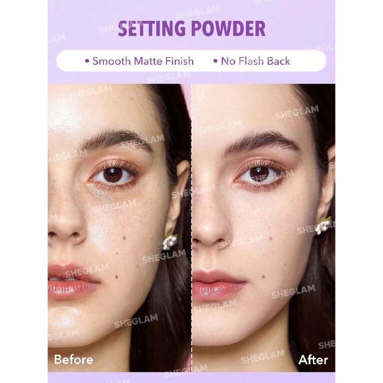 Sheglam Insta Ready Face And Under Eye Setting Powder Duo Taro 14g, , hi-res
