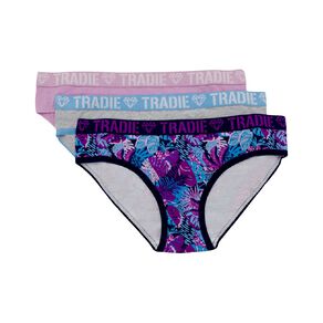 Tradie Girls' Bikini Briefs 3 Pack