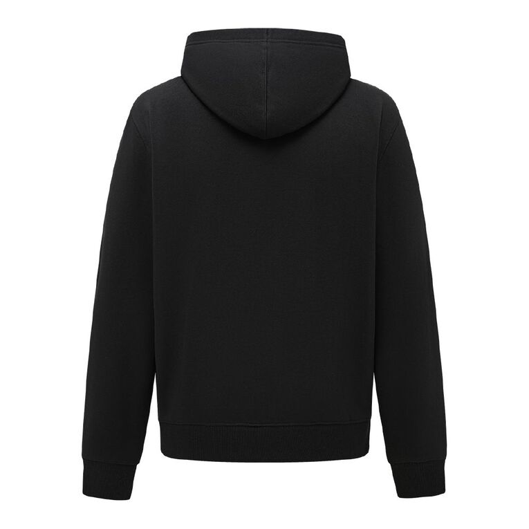 H&H Men's Zip-Thru Hooded Sweatshirt, Black, hi-res