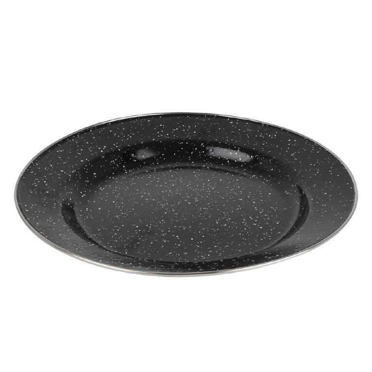 Enamel Camping Plate Black, , hi-res