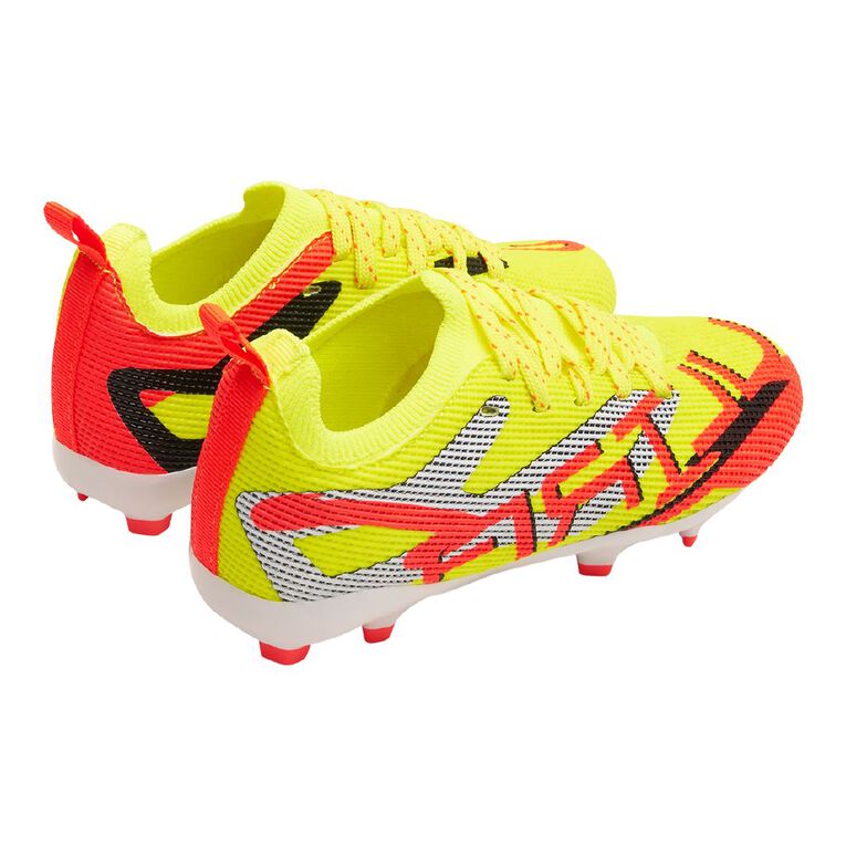 Active Intent Senior Kids' Hybrid Play Football Shoes, Yellow, hi-res