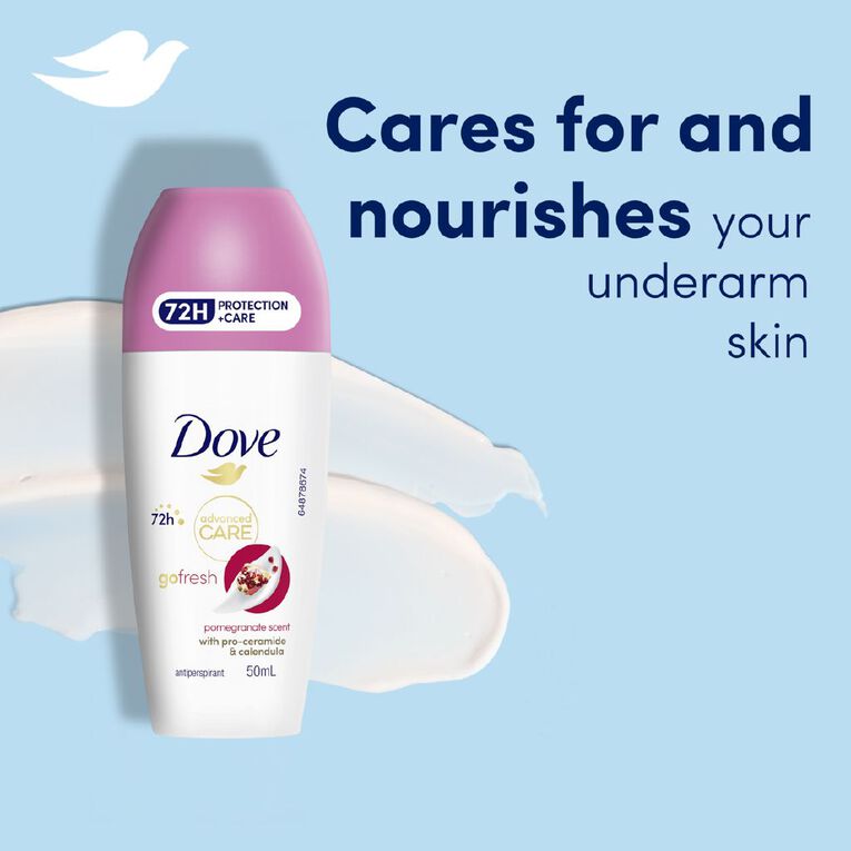 Dove Deodorant Roll On Pomegranate 50ml, , hi-res