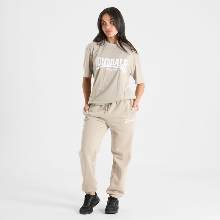 Lonsdale Unisex Trackpants, Taupe, hi-res