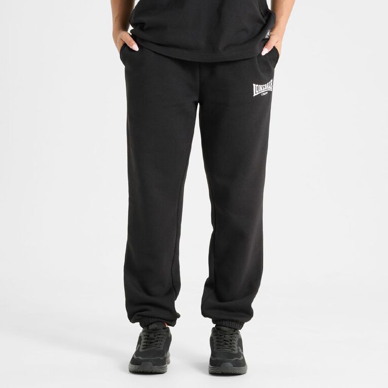 Lonsdale Unisex Trackpants, Black, hi-res