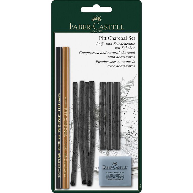 Faber-Castell Pitt Charcoal Set Black, , hi-res