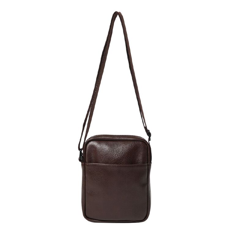 H&H Men's Crossbody Bag, Brown Dark, hi-res