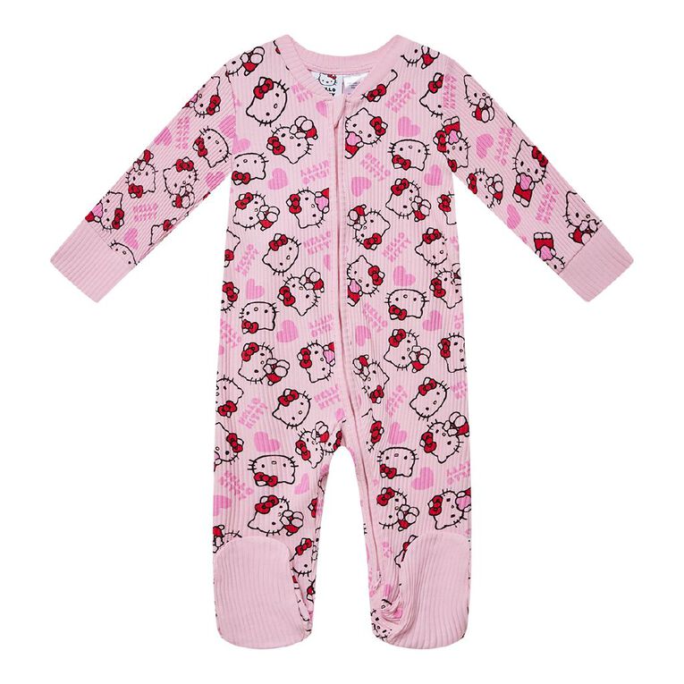 Hello Kitty Babies' 2 Way Zip All-in-One, Pink Mid, hi-res