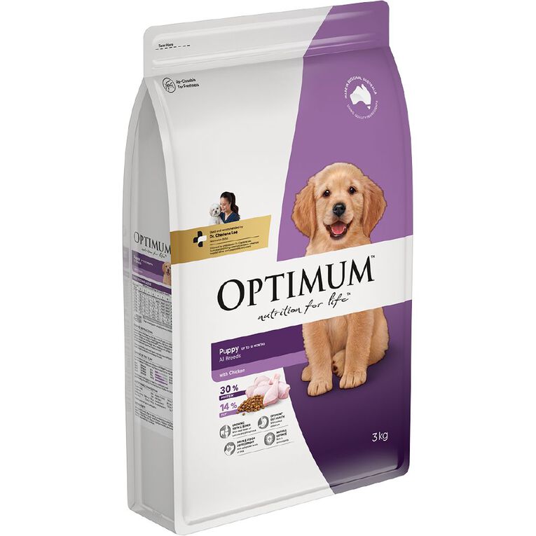 Optimum Puppy With Chicken 3kg, , hi-res