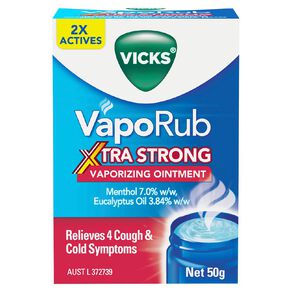 Vicks VapoRub Ointment Decongestant Chest Rub Extra Strong