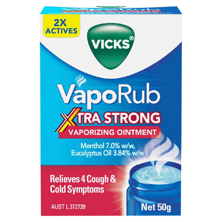 Vicks VapoRub Ointment Decongestant Chest Rub Extra Strong, , hi-res