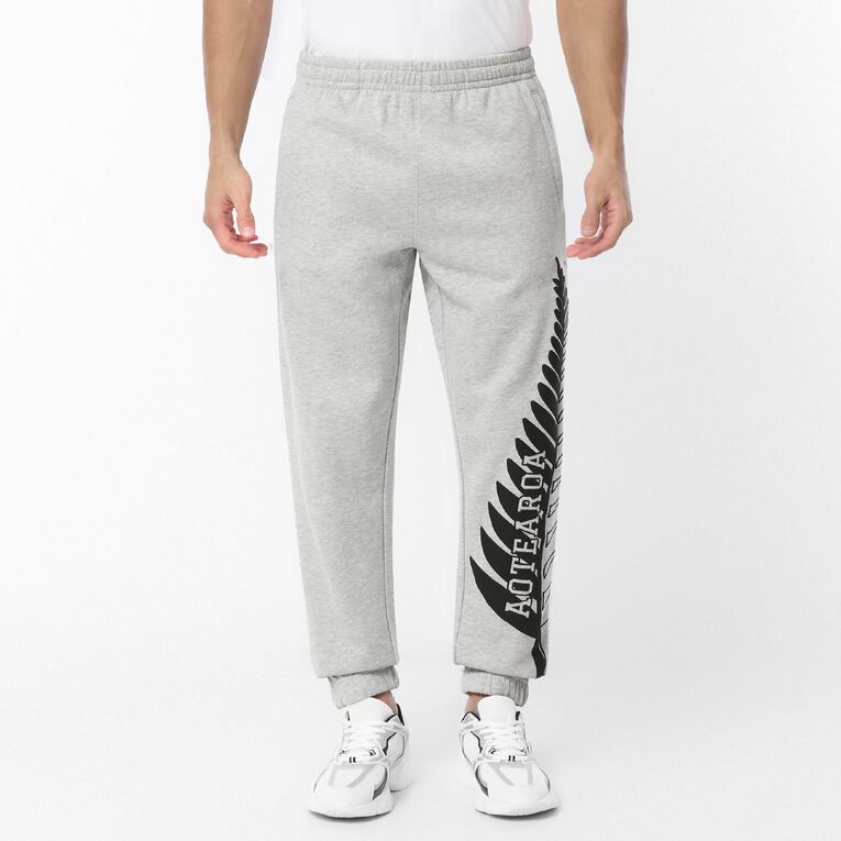 Active Intent Men's Supporter Trackpants, Grey Marle, hi-res