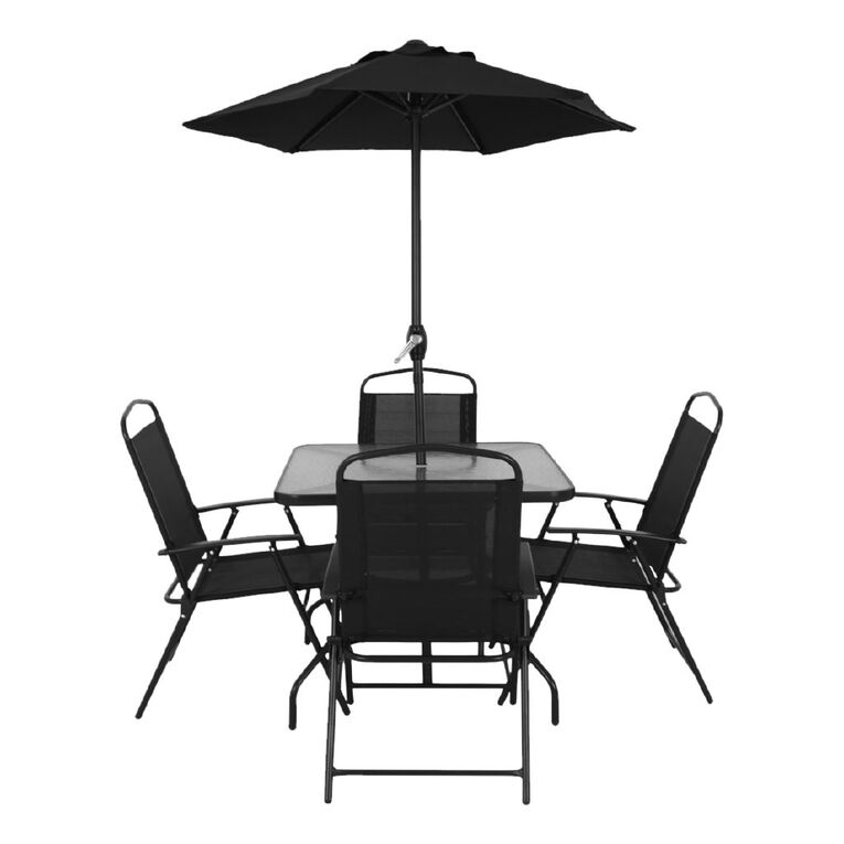 Living & Co Folding Patio Set 6 Piece, , hi-res