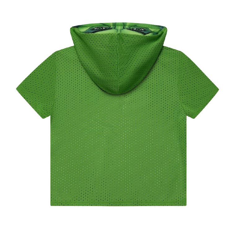 Marvel Preschool Hooded Mask Tee, Green Mid, hi-res
