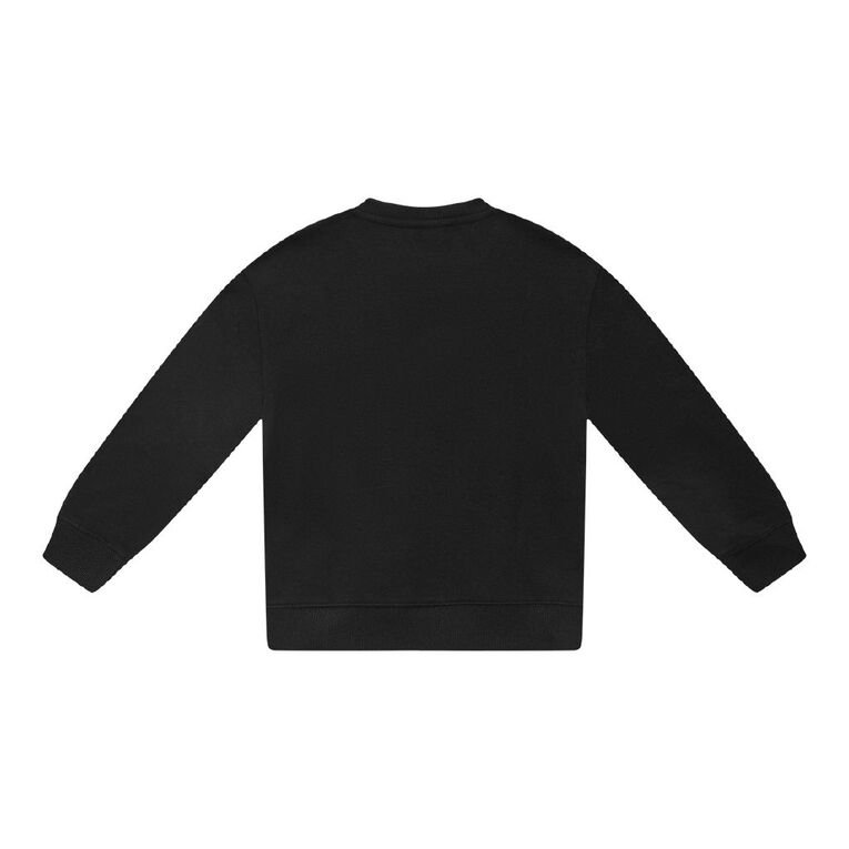 Young Original Kids' Plain Crew Sweat, Blue Dark, hi-res