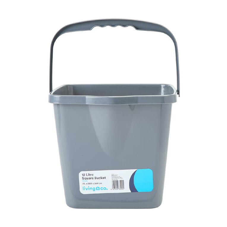 Living & Co Square Bucket Assorted 12L, , hi-res