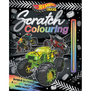 Mattel: Hot Wheels Monster Trucks Scratch Colouring