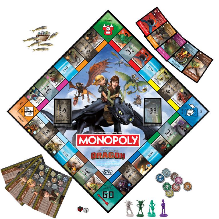 Hasbro Monopoly How To Train Your Dragon, , hi-res